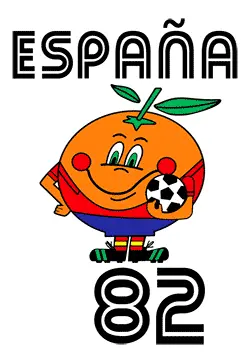 Camiseta Naranjito oficial | Réplica Mundiales 1982 -detalle