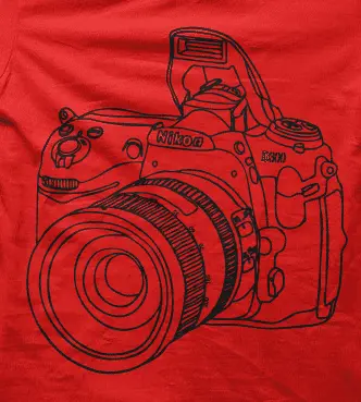 Camiseta Nikon-detalle