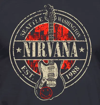 Camiseta Nirvana Seattle-detalle