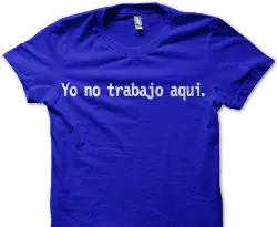 No trabajo aqui