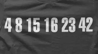 Camiseta Numeros perdidos-detalle