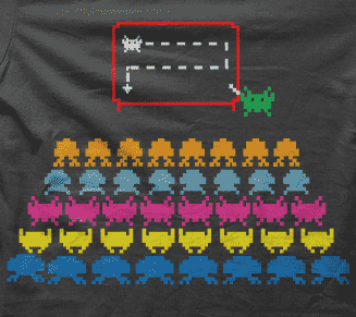 Camiseta Pacman en clase-detalle