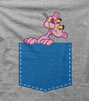 Camiseta Pantera-Rosa-bolsillo-detalle