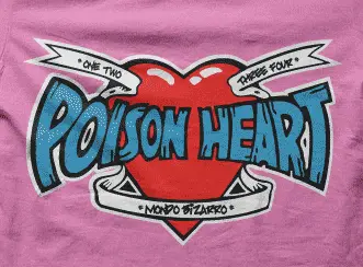 Camiseta Poison heart-detalle