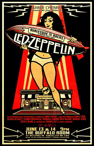 Camiseta Poster Led Zeppelin-detalle