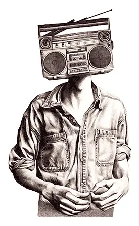 Camiseta Radio Head-detalle