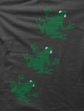 Camiseta Ranas-detalle