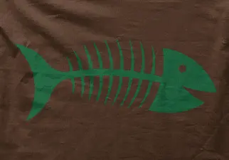 Camiseta Raspa de pez-detalle