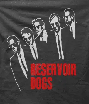 Camiseta Reservoir dogs-detalle