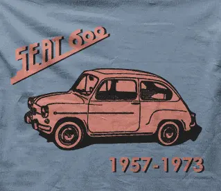 Camiseta Seat 600-detalle