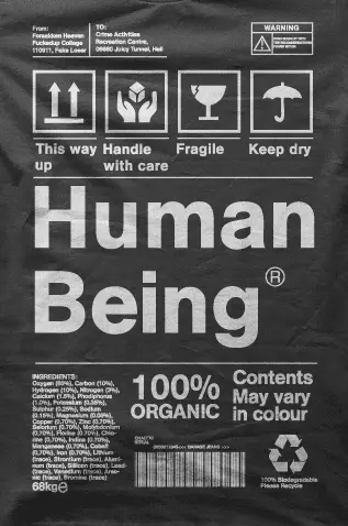 Camiseta Ser humano-detalle