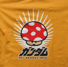 Camiseta Seta roja-detalle