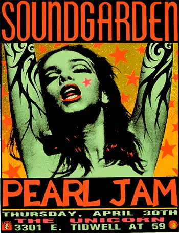 Camiseta Soundgarden Poster-detalle