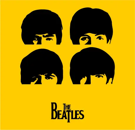 Camiseta The Beatles caras-detalle