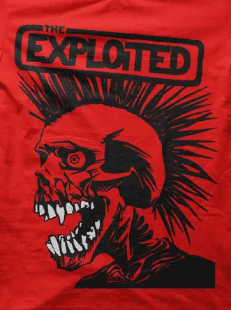 Camiseta The exploited-detalle