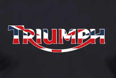 Camiseta Triumph bandera UK-detalle