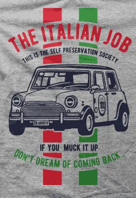 Camiseta Un-trabajo-en-Italia-detalle