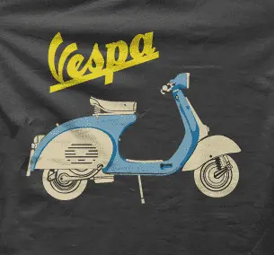Camiseta Vespa-detalle