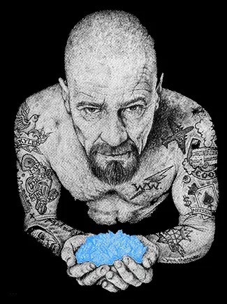 Camiseta Walter white-detalle