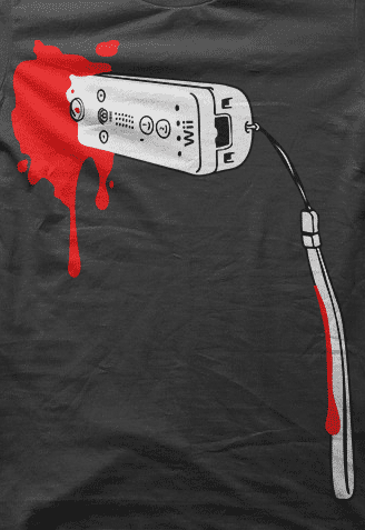 Camiseta Wii-detalle