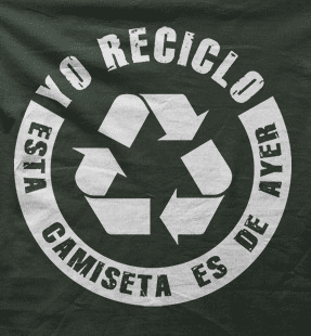 Camiseta Yo reciclo-detalle