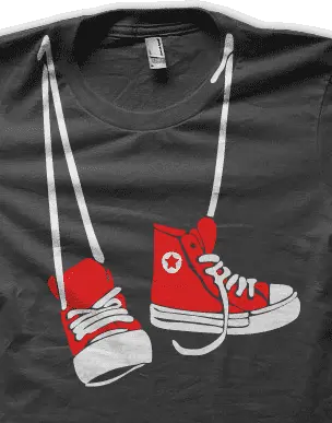 Camiseta Zapatillas-detalle