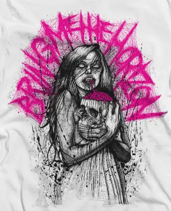 Camiseta Zombie-detalle