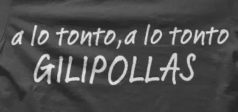 Camiseta a lo tonto..-detalle