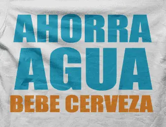 Camiseta ahorra agua-detalle