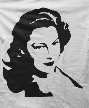 Camiseta ava gadner-detalle