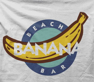 Camiseta banana beach-detalle