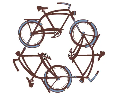 Camiseta bike recycle-detalle