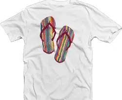 chanclas rayitas