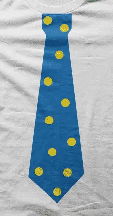 Camiseta corbata II-detalle