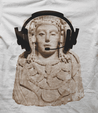Camiseta dama de elche dj-detalle