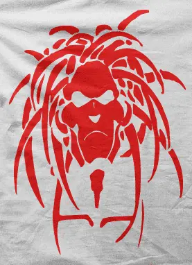 Camiseta demonio-detalle