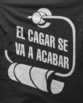 Camiseta el cagar..-detalle
