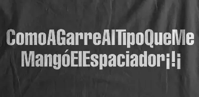 Camiseta espaciador-detalle