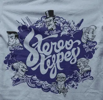Camiseta estereotipos-detalle