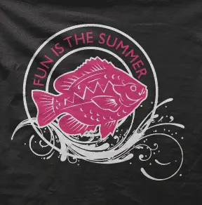 Camiseta fun is the summer-detalle