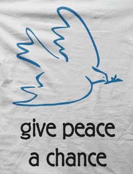Camiseta give peace-detalle