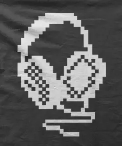 Camiseta headphones-detalle