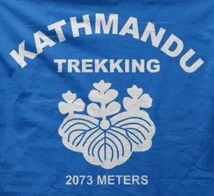 Camiseta kathmandu trekking-detalle