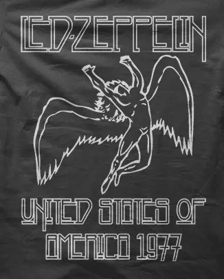 Camiseta led zeppelin I-detalle