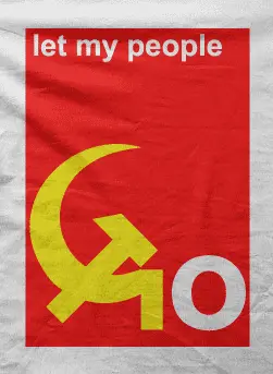 Camiseta let my people-detalle