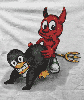 Camiseta linux tux-detalle