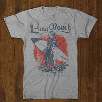 Camiseta long beach-detalle