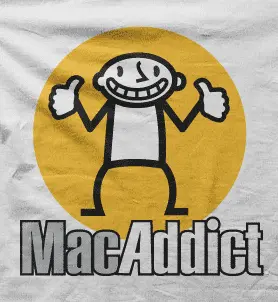 Camiseta mac addict-detalle