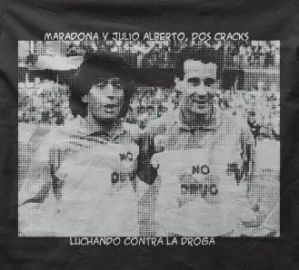 Camiseta maradona-detalle