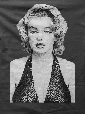 Camiseta marilyn monroe-detalle